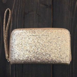 Gold spray wristlet